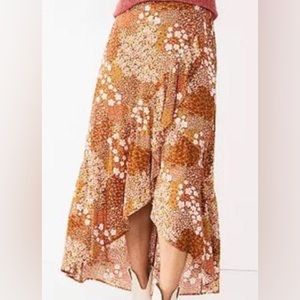 NWOT Sonoma Wrap Ruffle Maxi Skirt